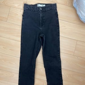 Black topshop petite jeans